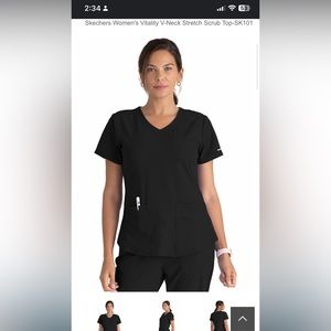 Sketcher black scrubs